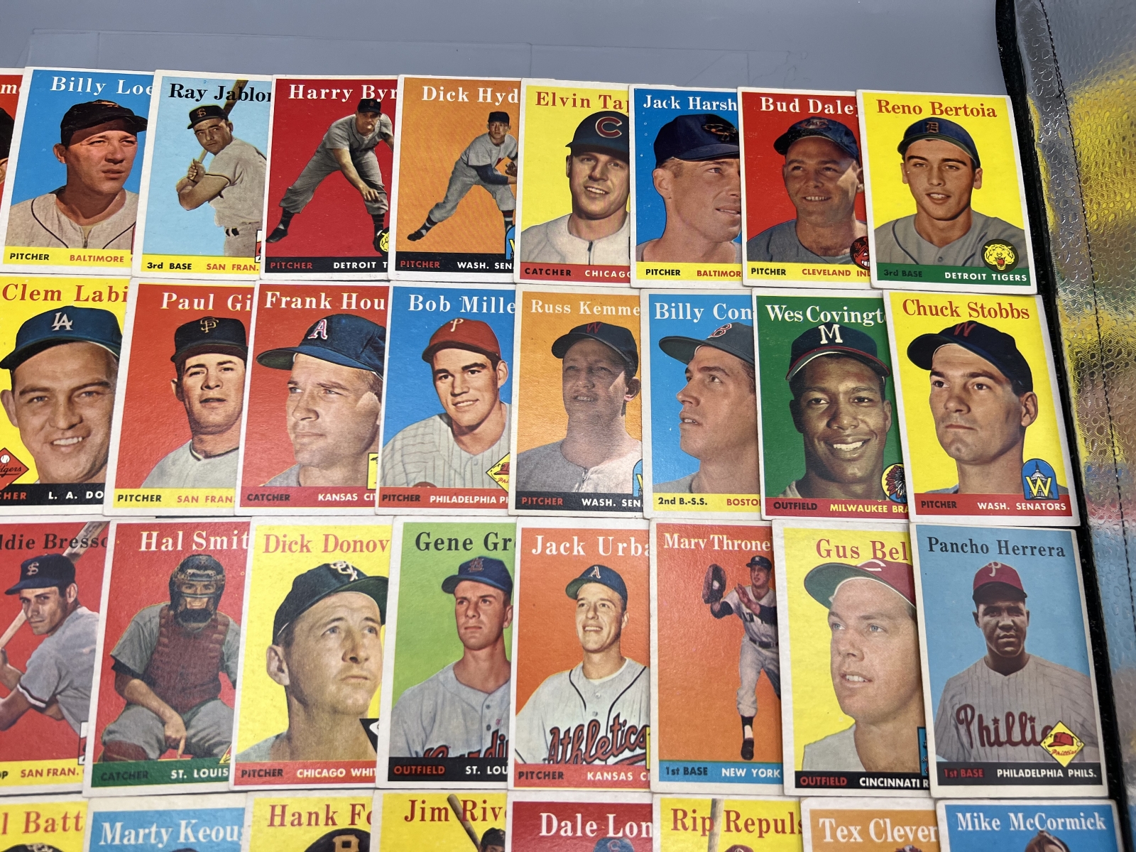(50) 1958 Topps Baseball Cards - Varying Conditions
