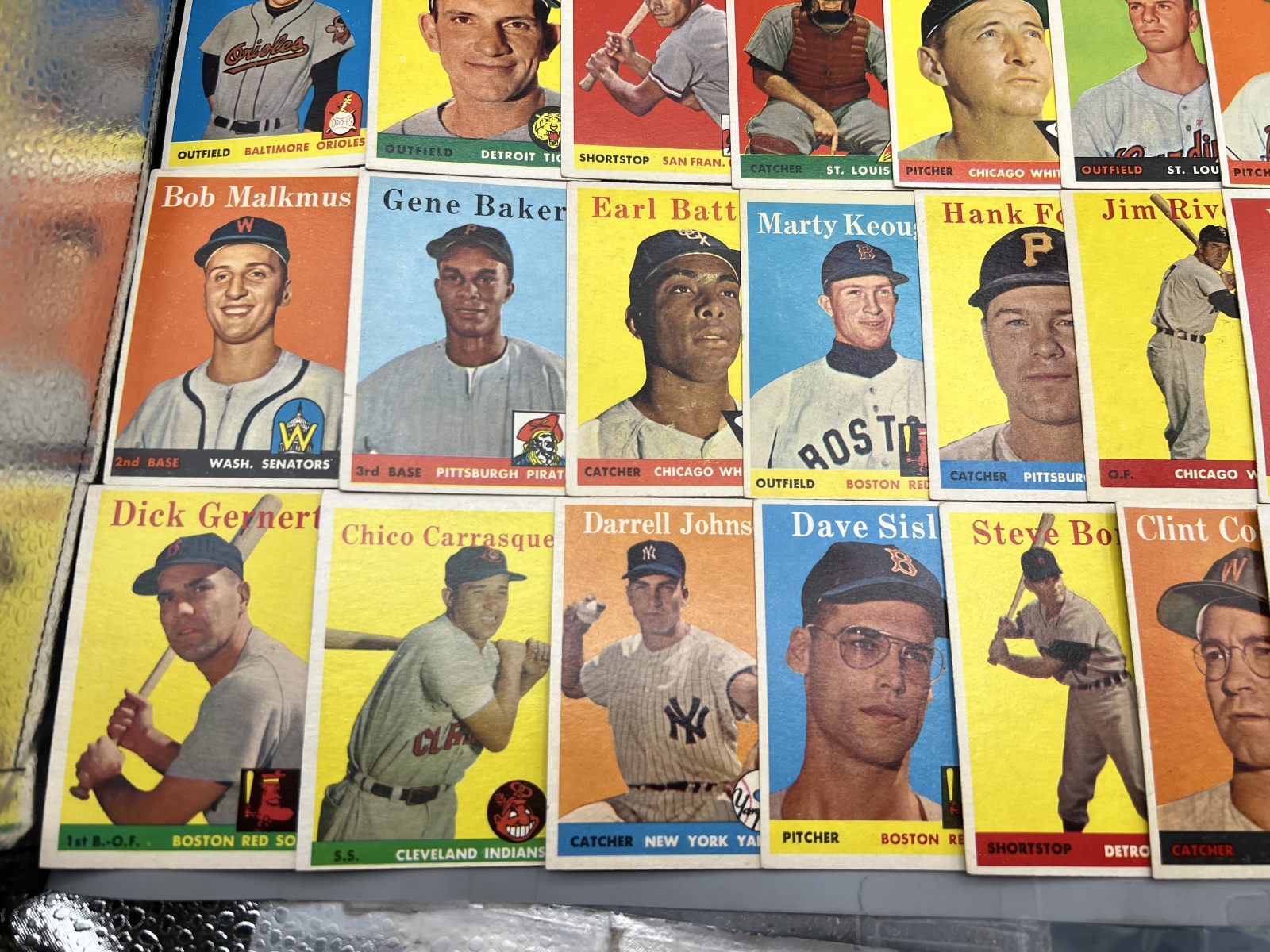 (50) 1958 Topps Baseball Cards - Varying Conditions