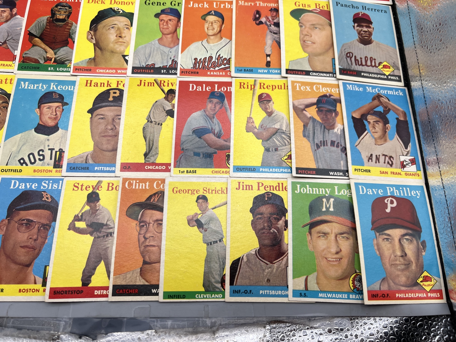 (50) 1958 Topps Baseball Cards - Varying Conditions