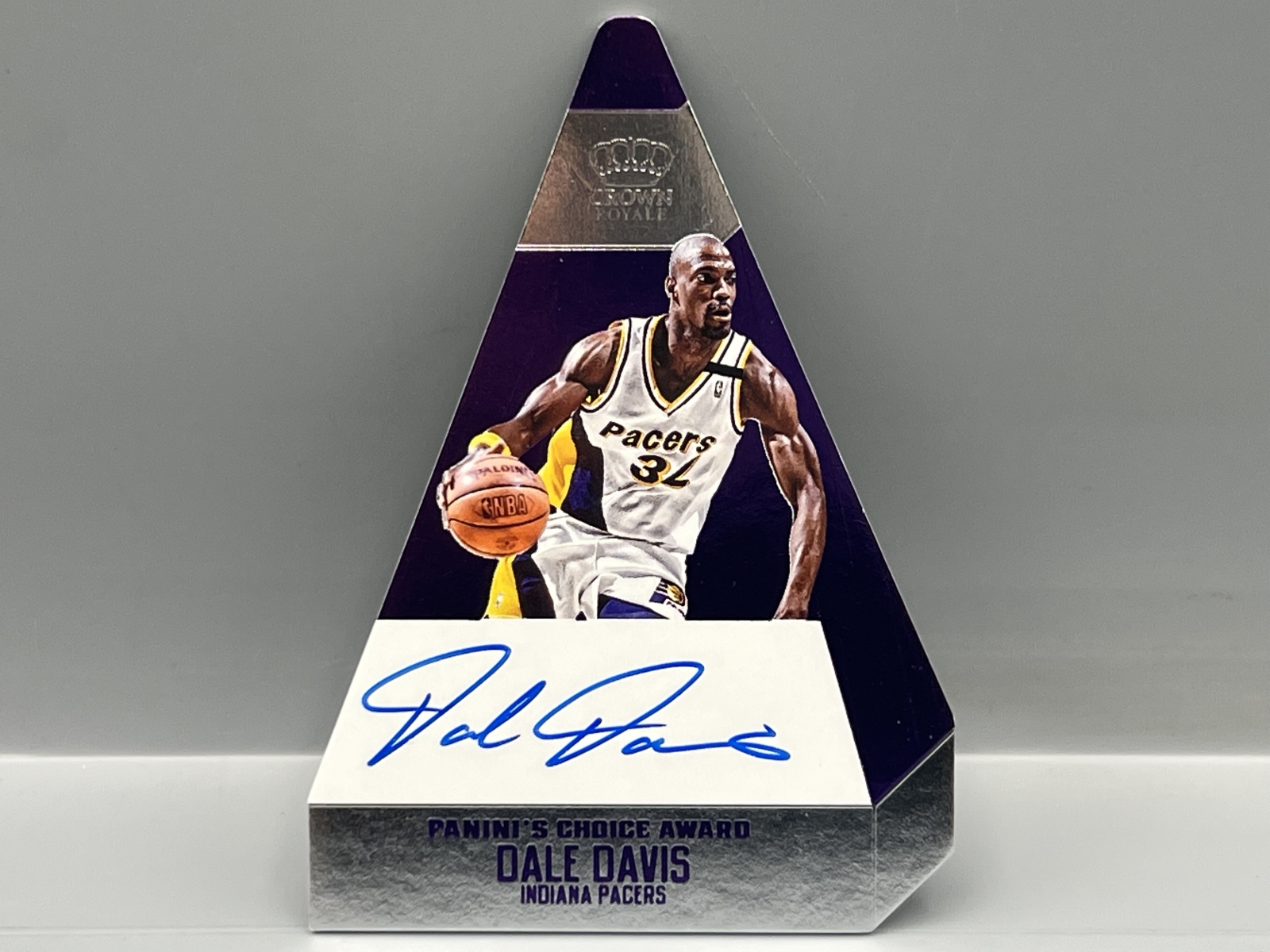 2013-14 Panini Preferred Crown Royale Dale Davis Purple Die Cut Auto #/25