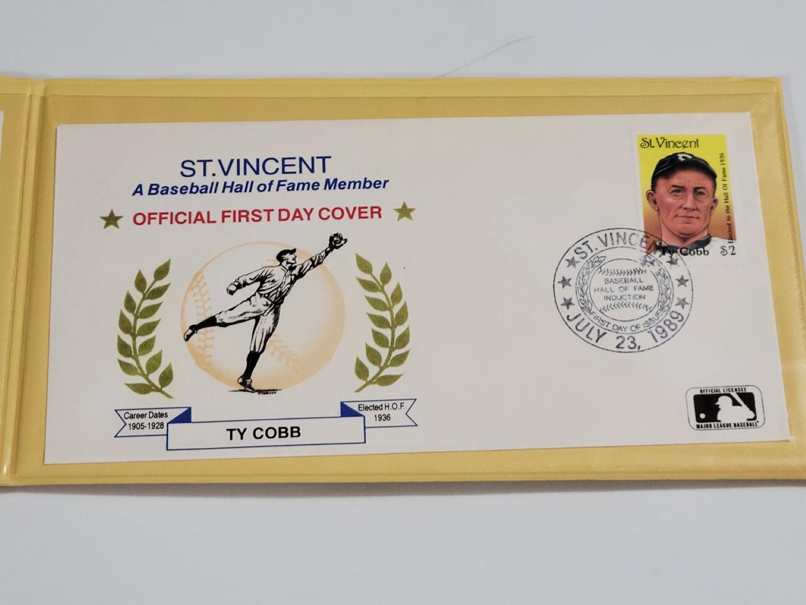 (3) St. Vincent Baseball Hall of Fame First Day Covers