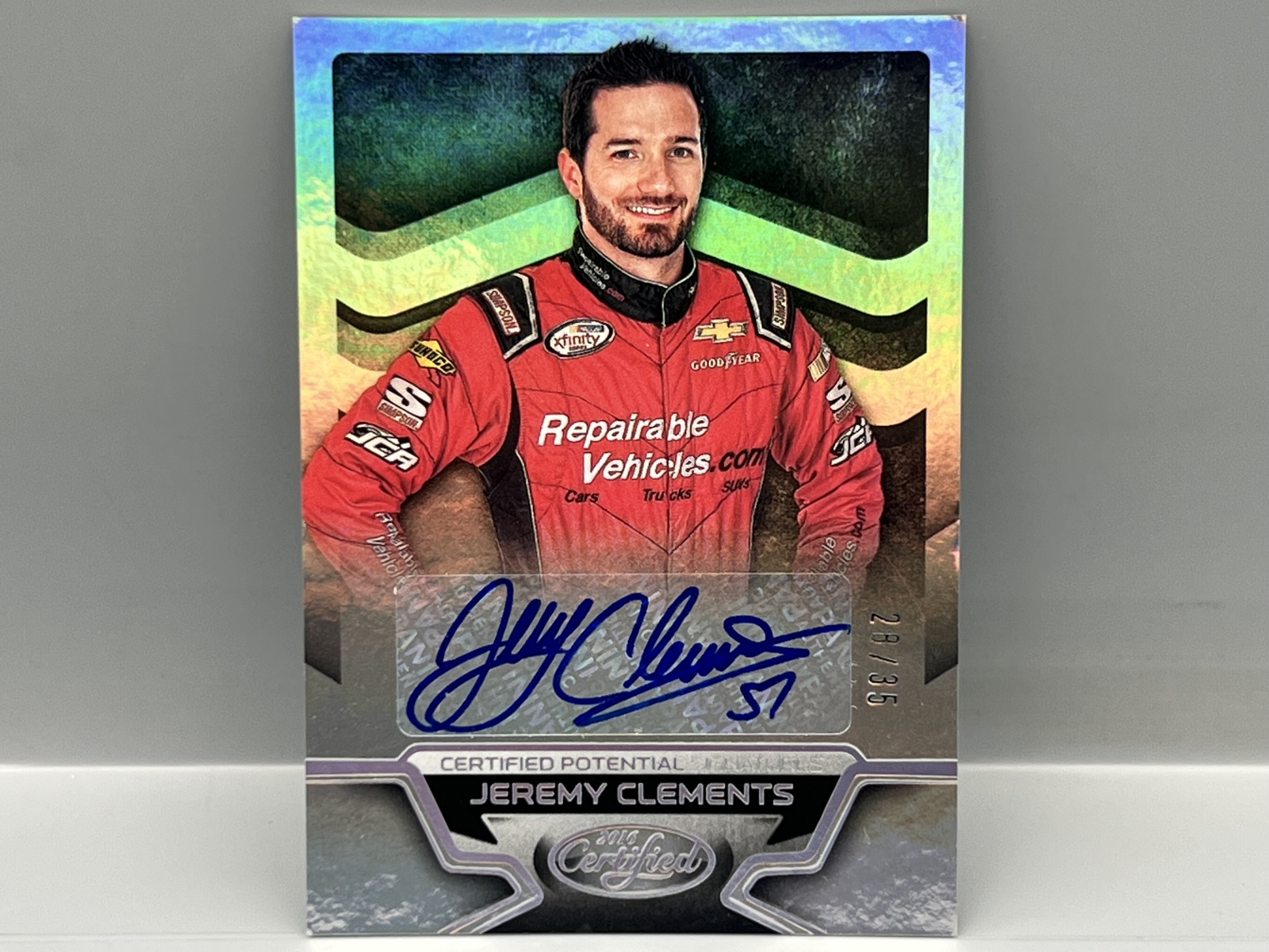 2016 Panini Certified Racing Jeremy Clements Certified Potential Auto #/35