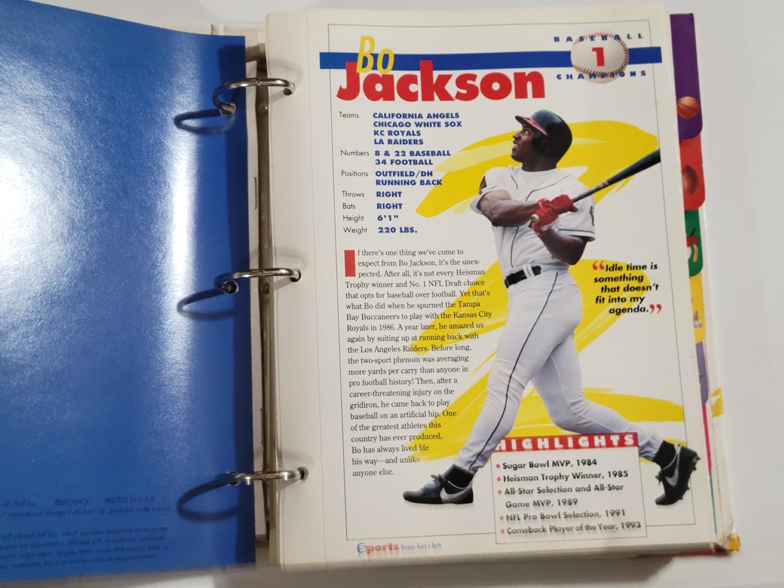 Sports Heroes, Feats, & Facts Binder