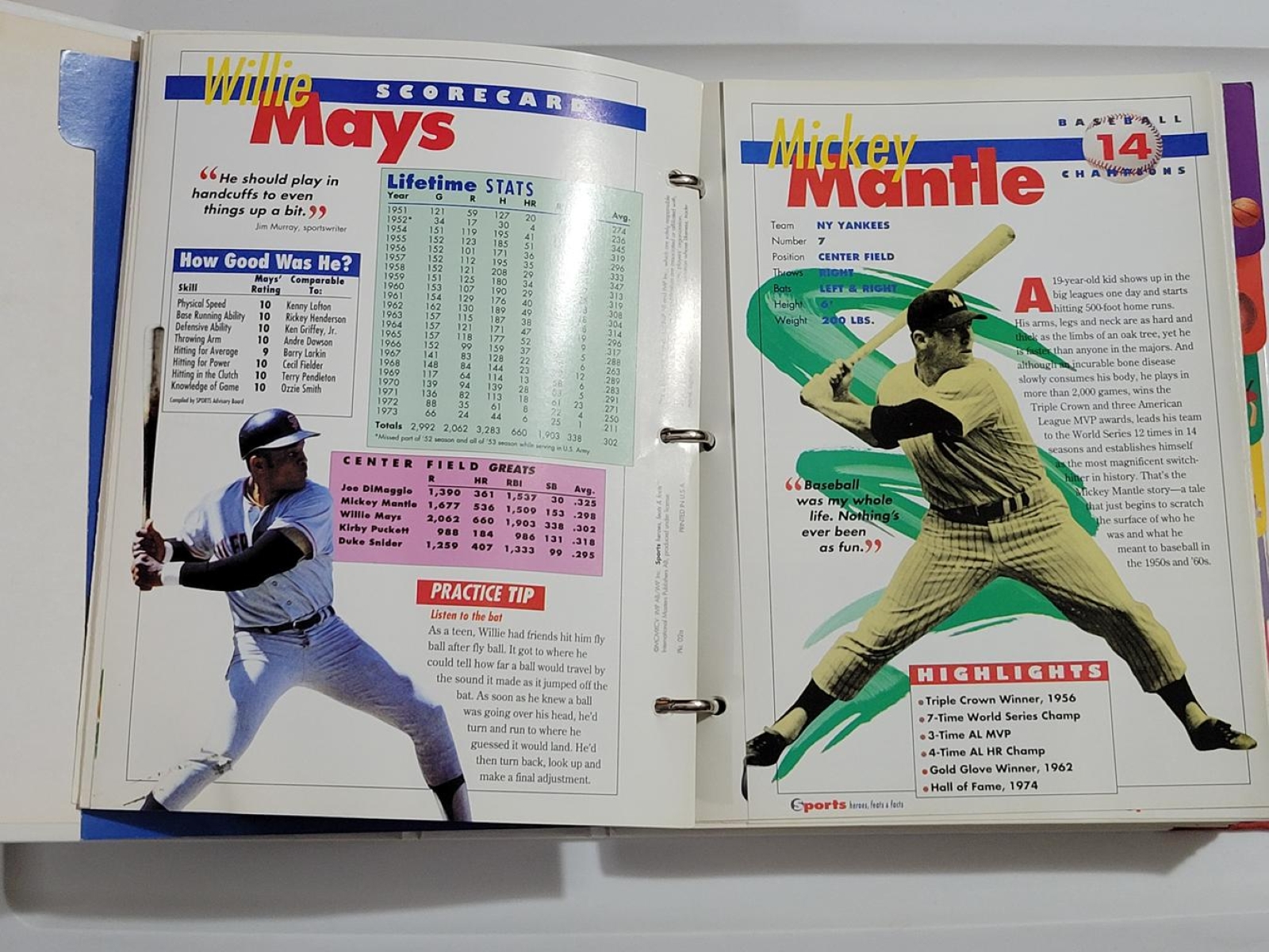Sports Heroes, Feats, & Facts Binder