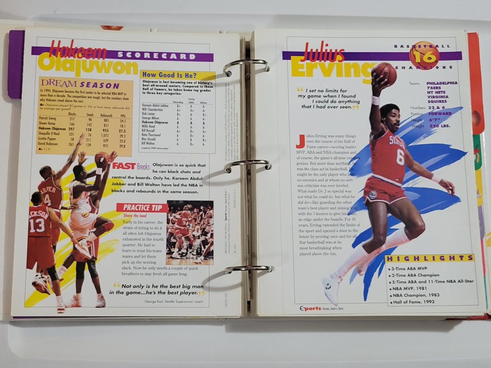 Sports Heroes, Feats, & Facts Binder