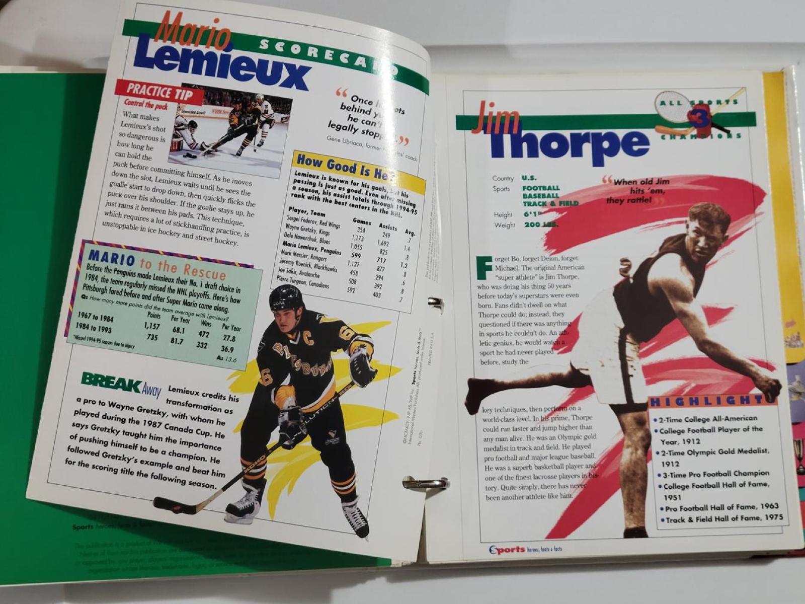 Sports Heroes, Feats, & Facts Binder
