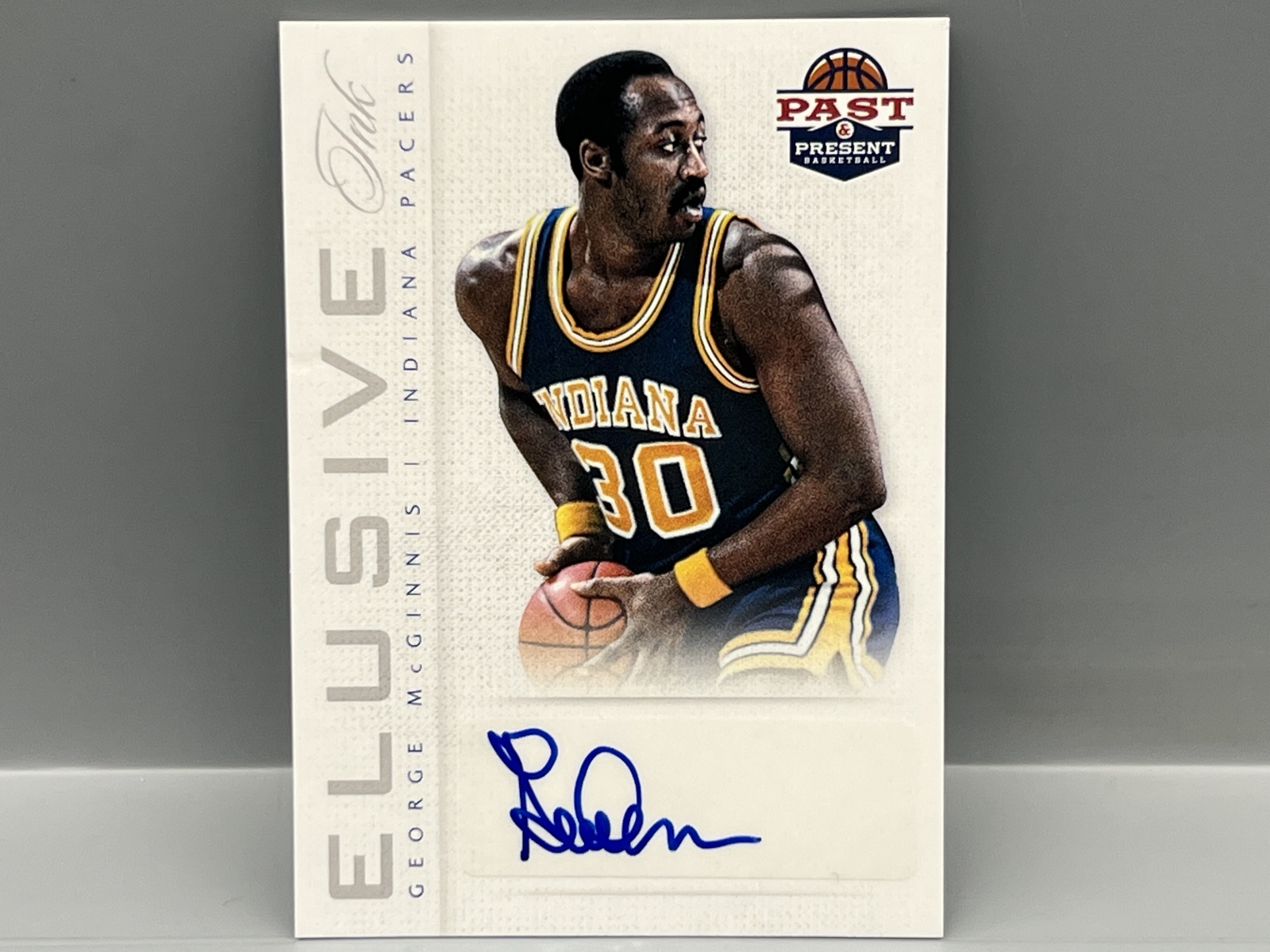 2013 Panini Past & Present George McGinnis Elusive Ink Auto #11