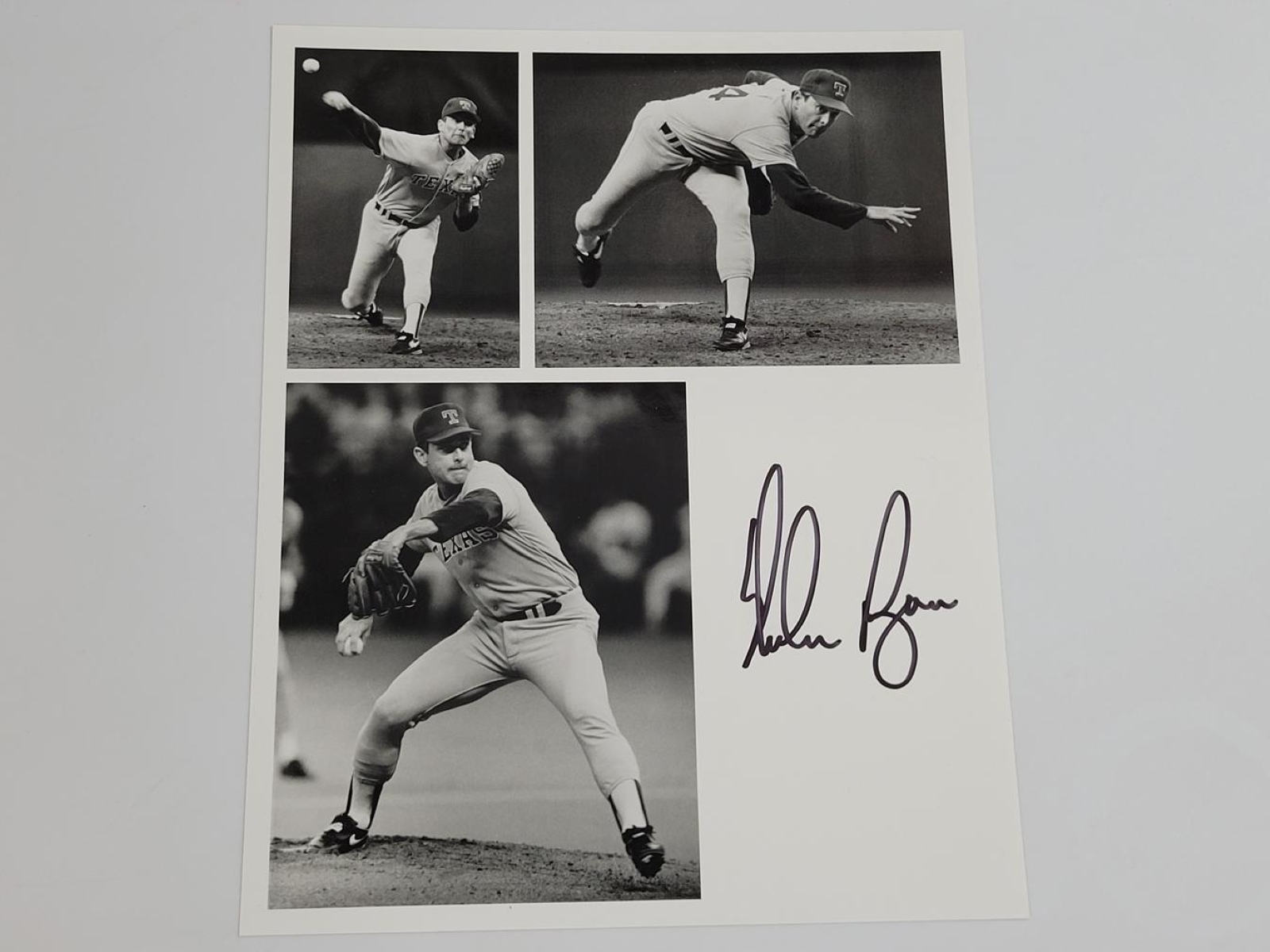 Nolan Ryan Foundation Autographed Nolan Ryan Collage w/ Letter