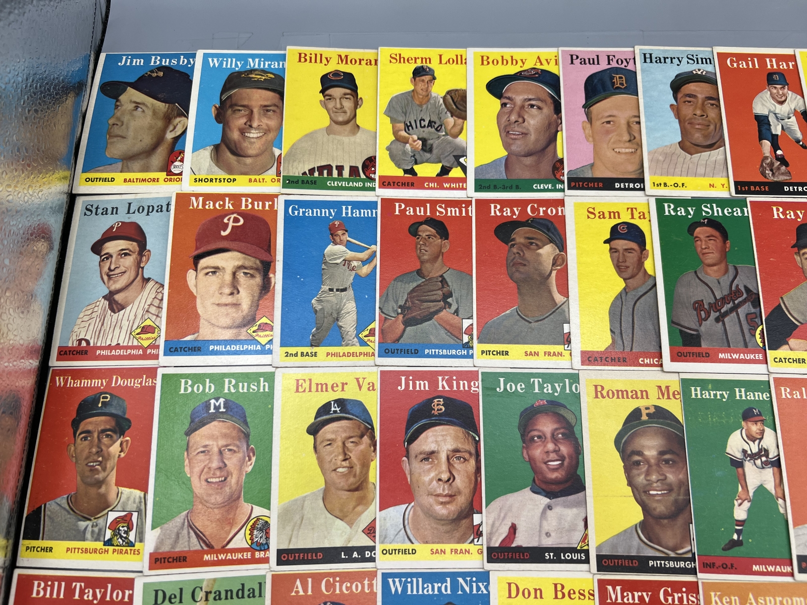 (50) 1958 Topps Baseball Cards - Varying Conditions