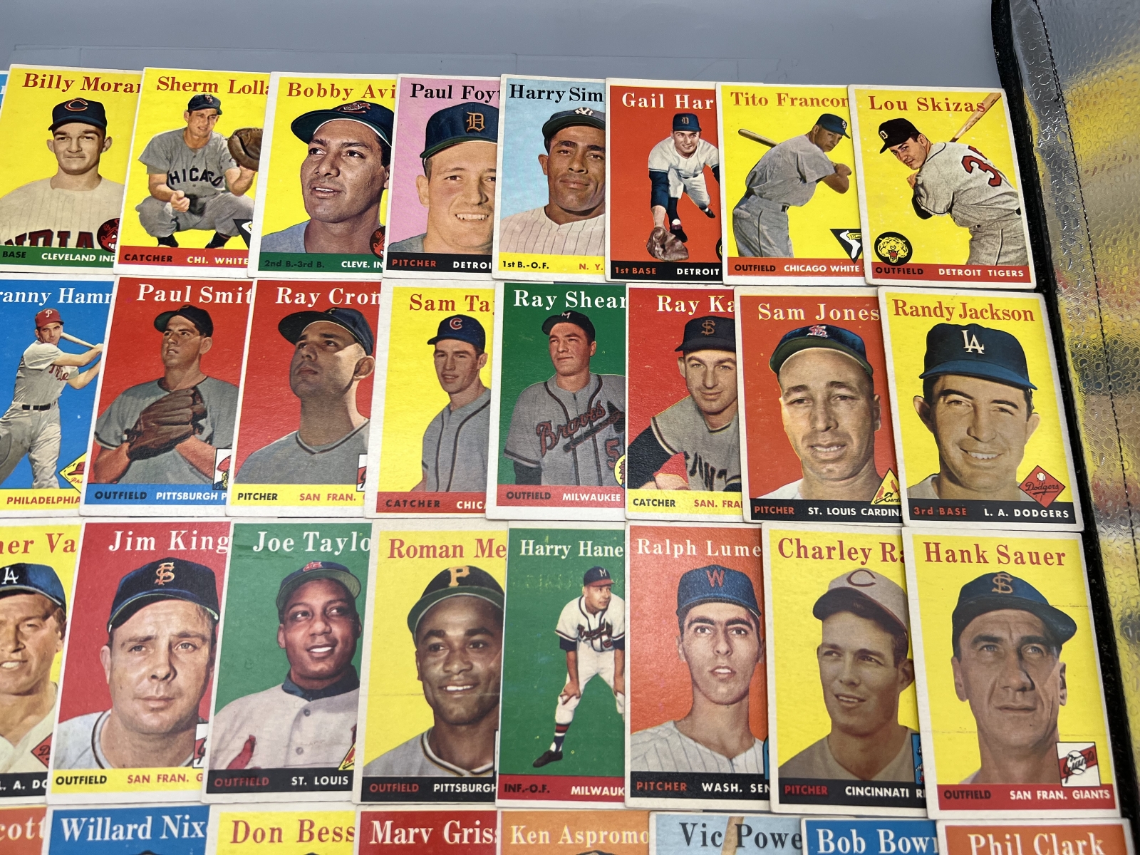 (50) 1958 Topps Baseball Cards - Varying Conditions