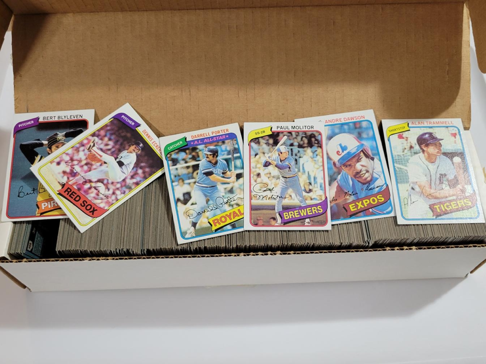 800 Ct Box of 1980 Topps Baseball Cards