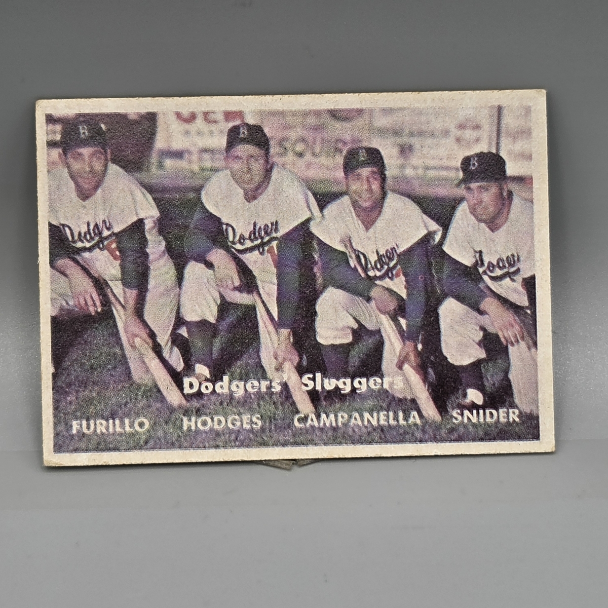 1957 Topps Dodgers Sluggers #400 HOF