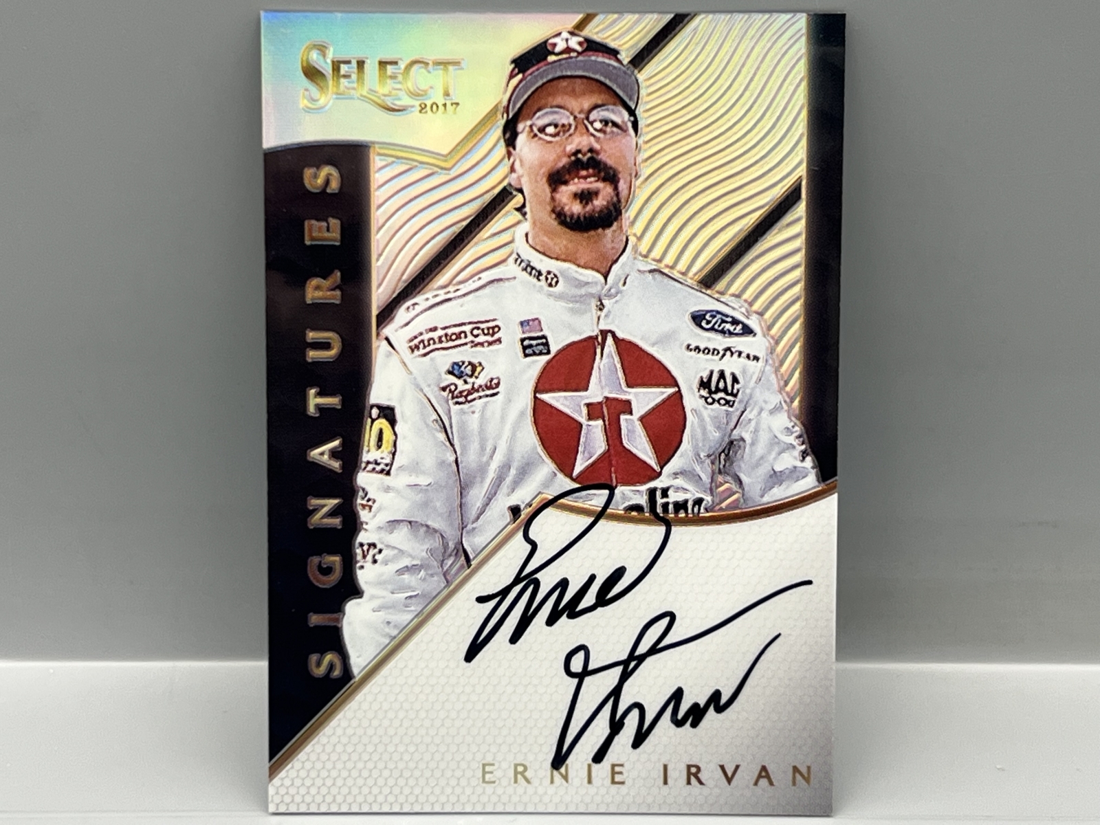 2017 Panini Select Racing Ernie Irvan Silver Prizm Auto