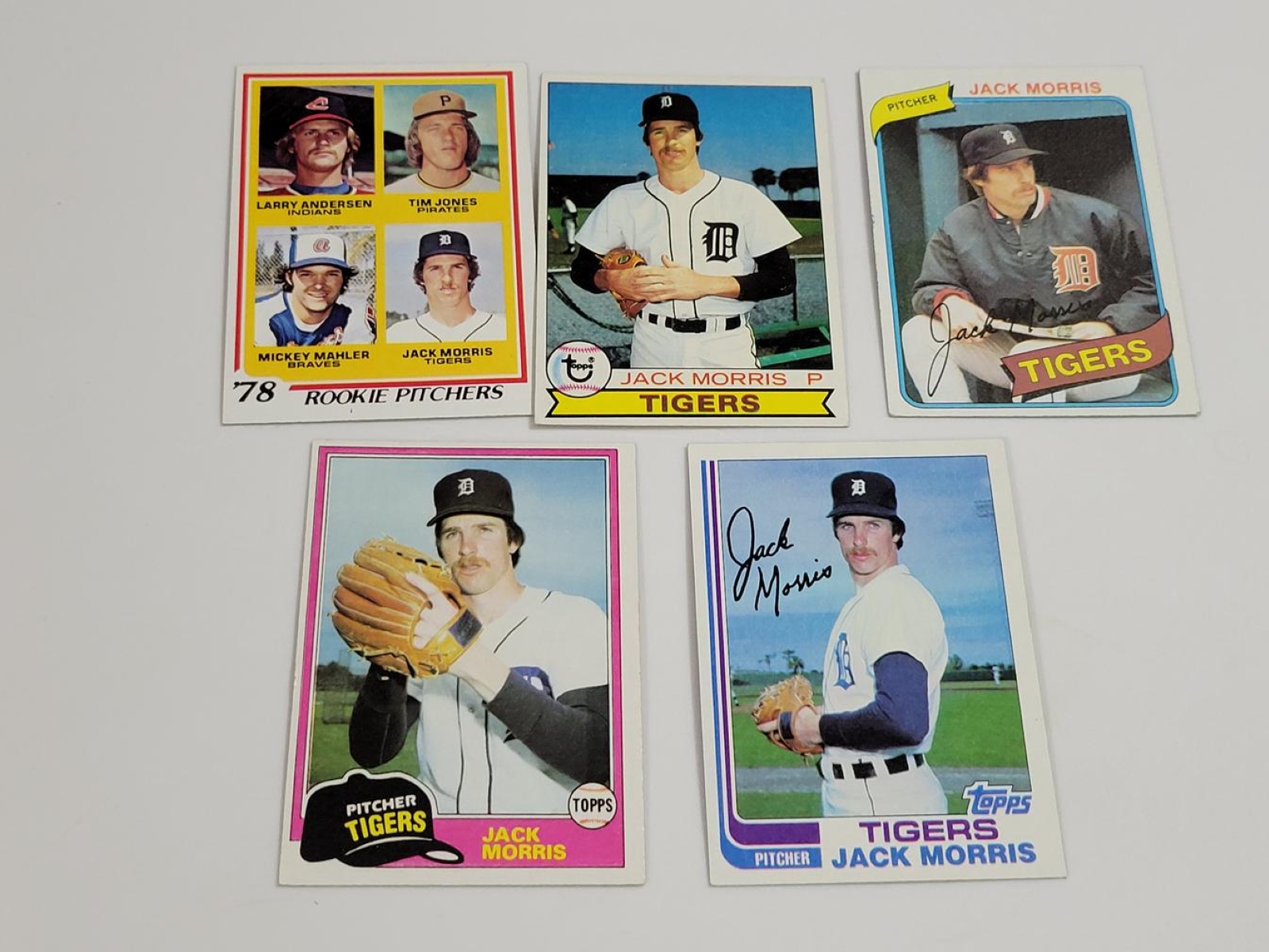 Jack Morris 5 Card Lot