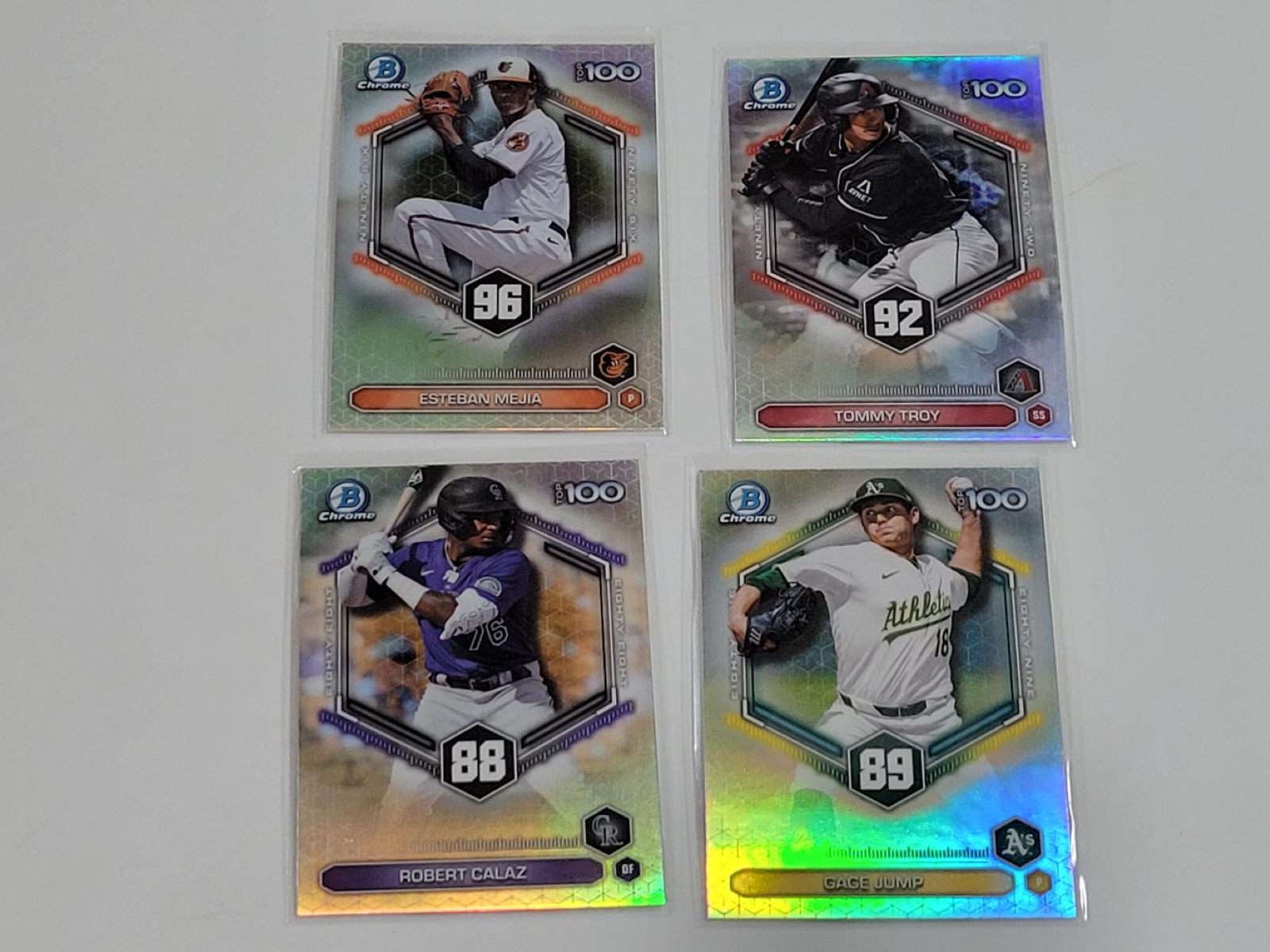 Lot of (28) 2026 Bowman Chrome "Scouts Top 100" Inserts