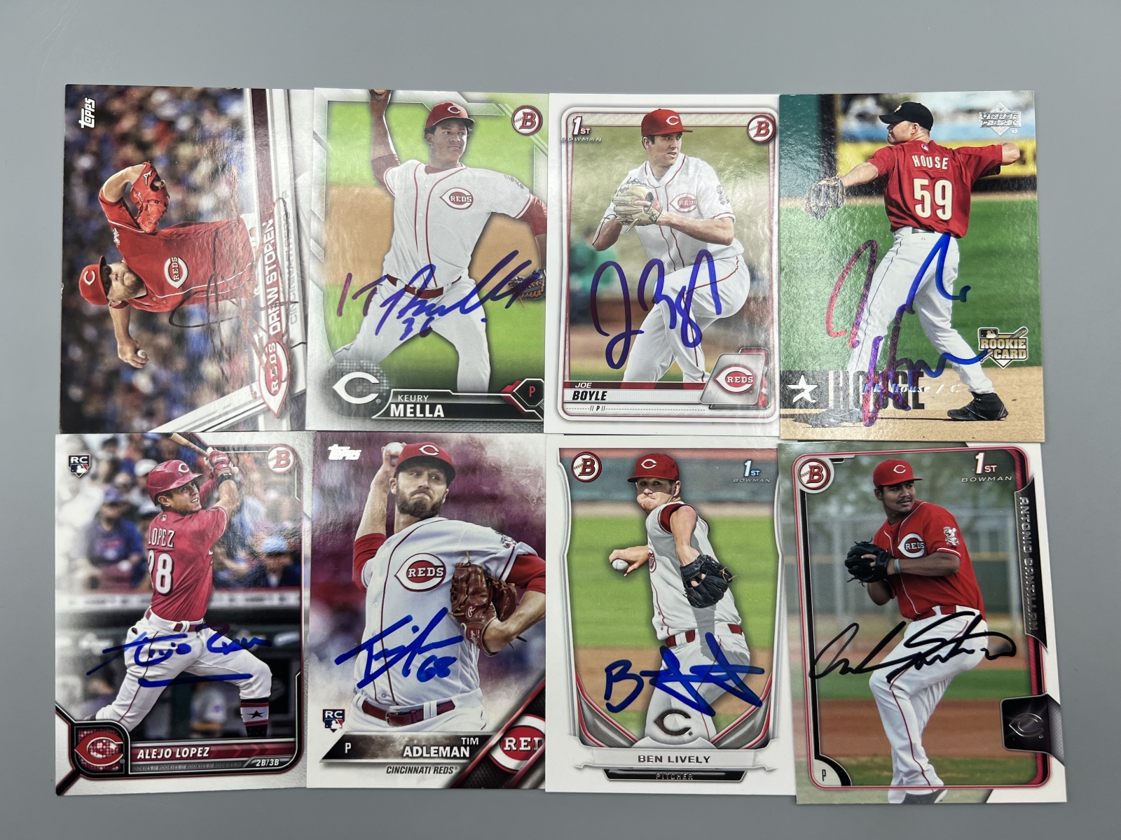 (8) Assorted Baseball In Person Auto Cards - No COAs
