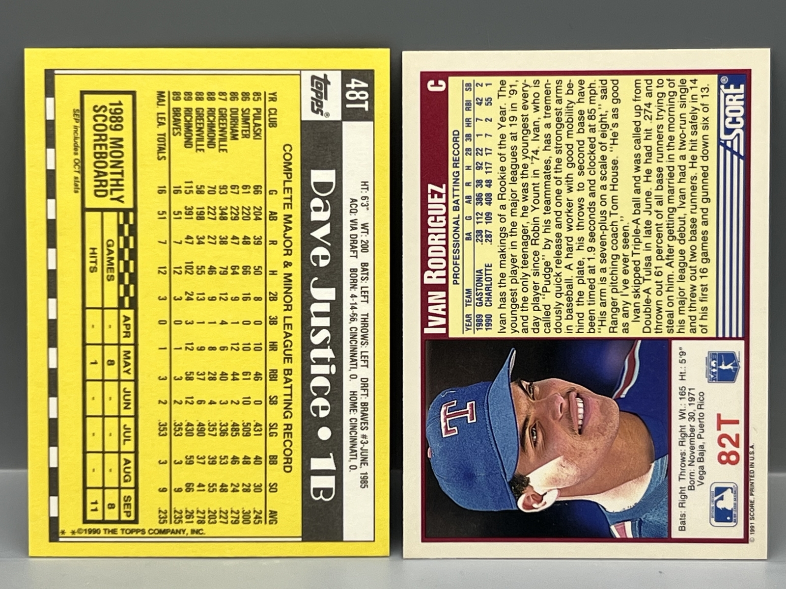 1990 Topps Traded & 1991 Score Traded Baseball Complete Sets