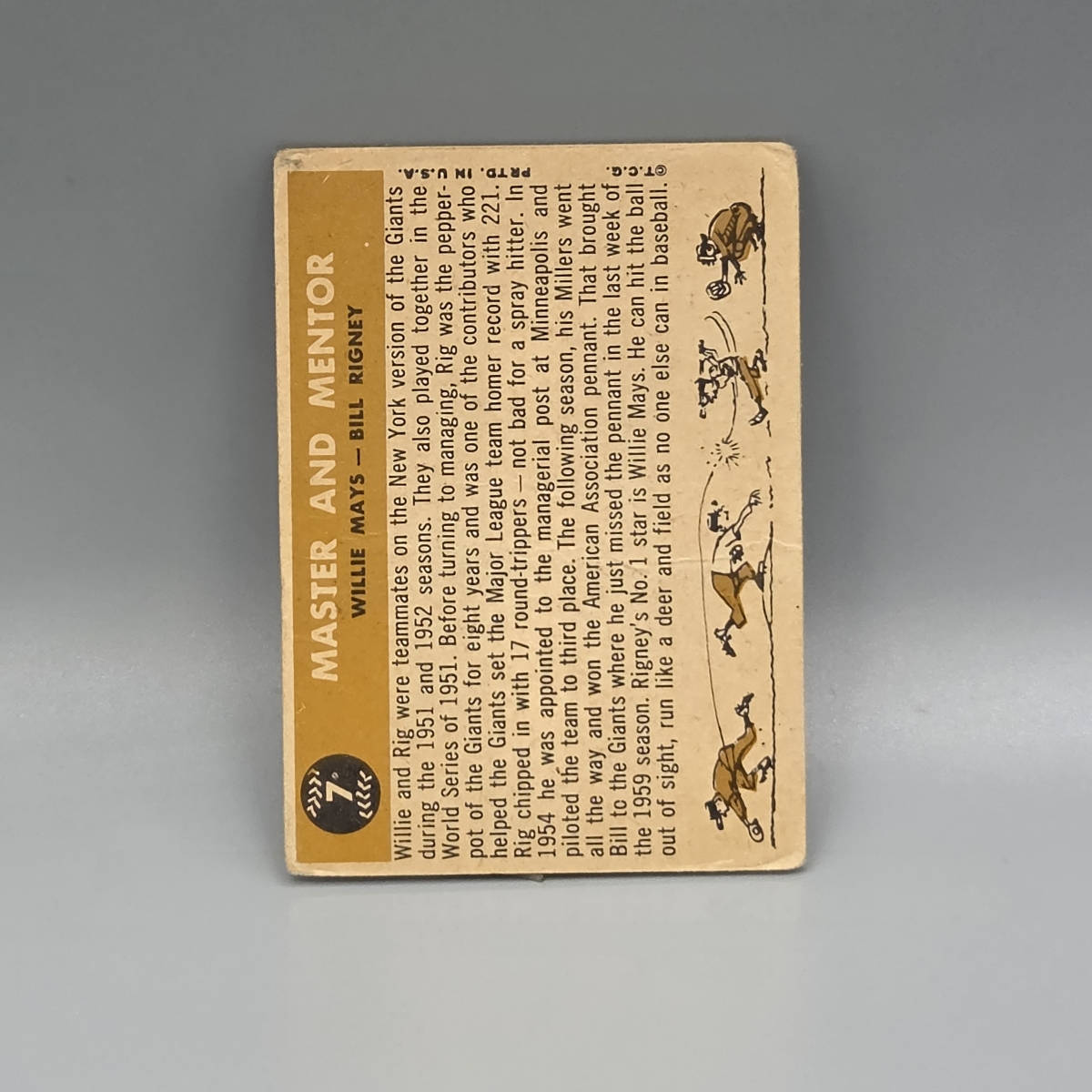 1958 Topps Master and Mentor #7 HOF