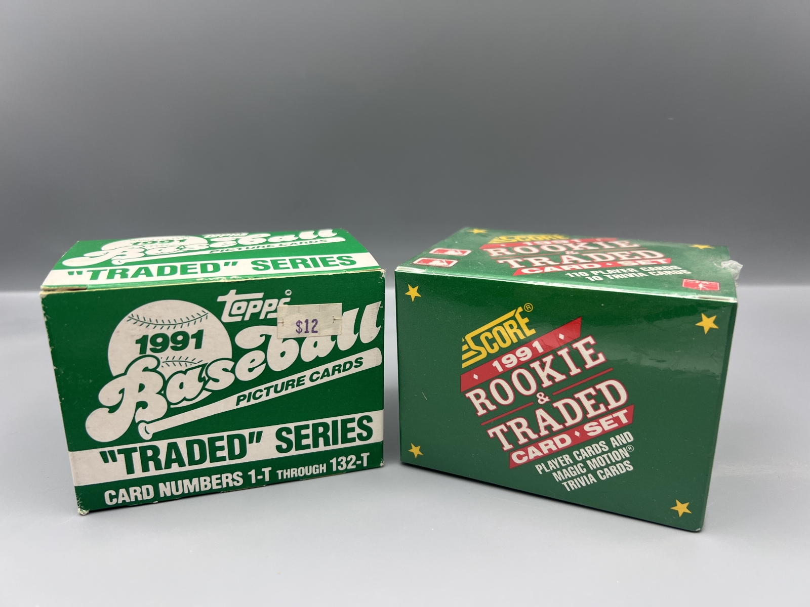 1991 Topps Traded & 1991 Score Traded Baseball Complete Sets - Jeff Bagwell, Ivan Rodriguez RCs