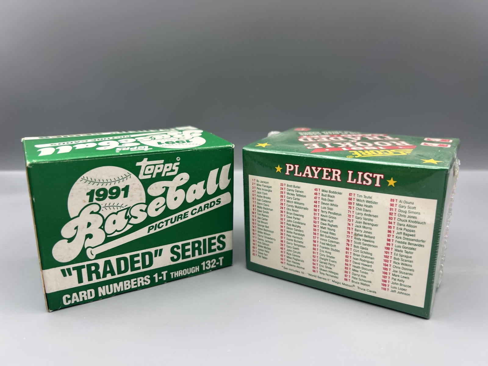 1991 Topps Traded & 1991 Score Traded Baseball Complete Sets - Jeff Bagwell, Ivan Rodriguez RCs