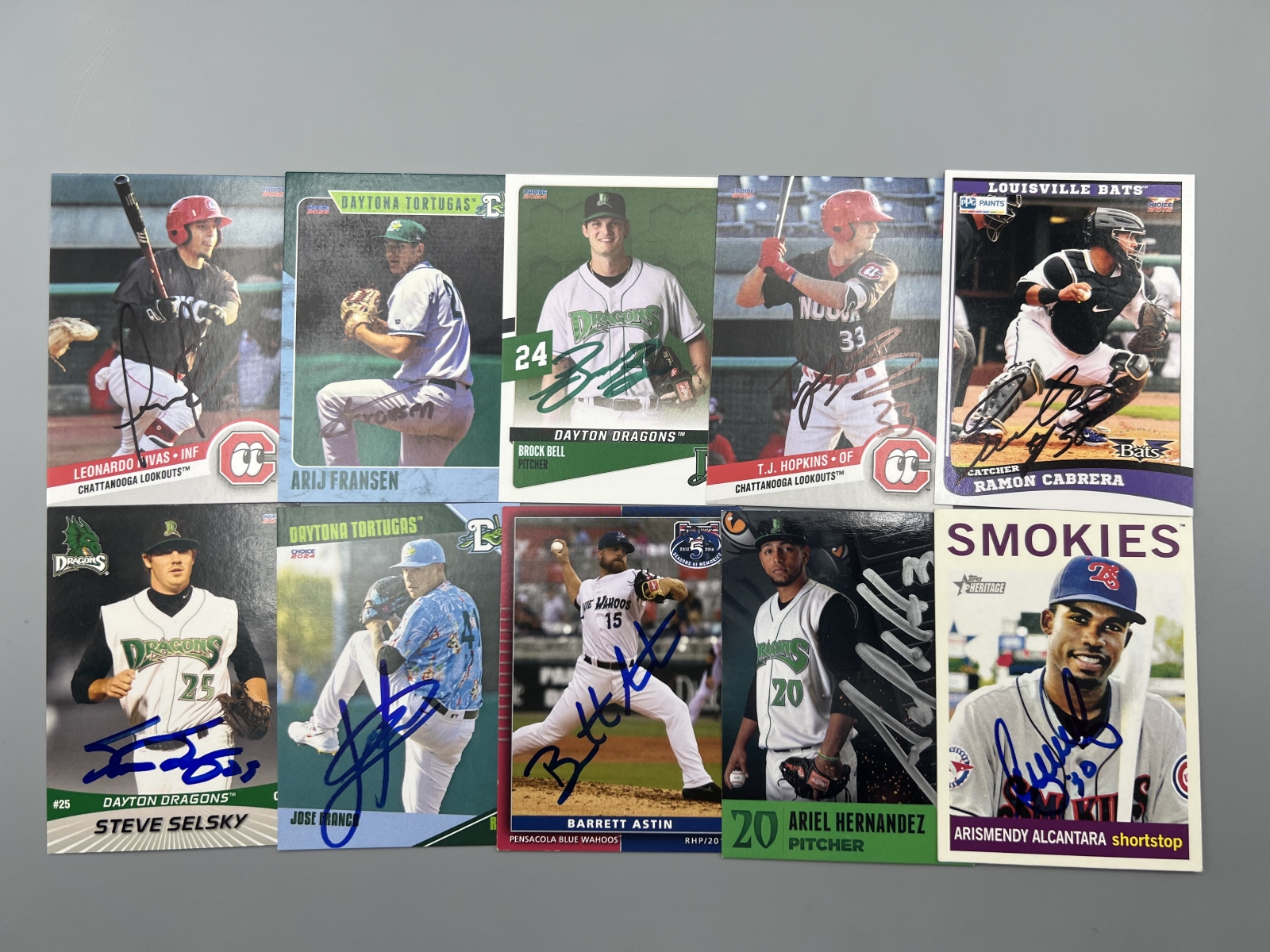 (10) Assorted Baseball In Person Auto Cards - No COAs