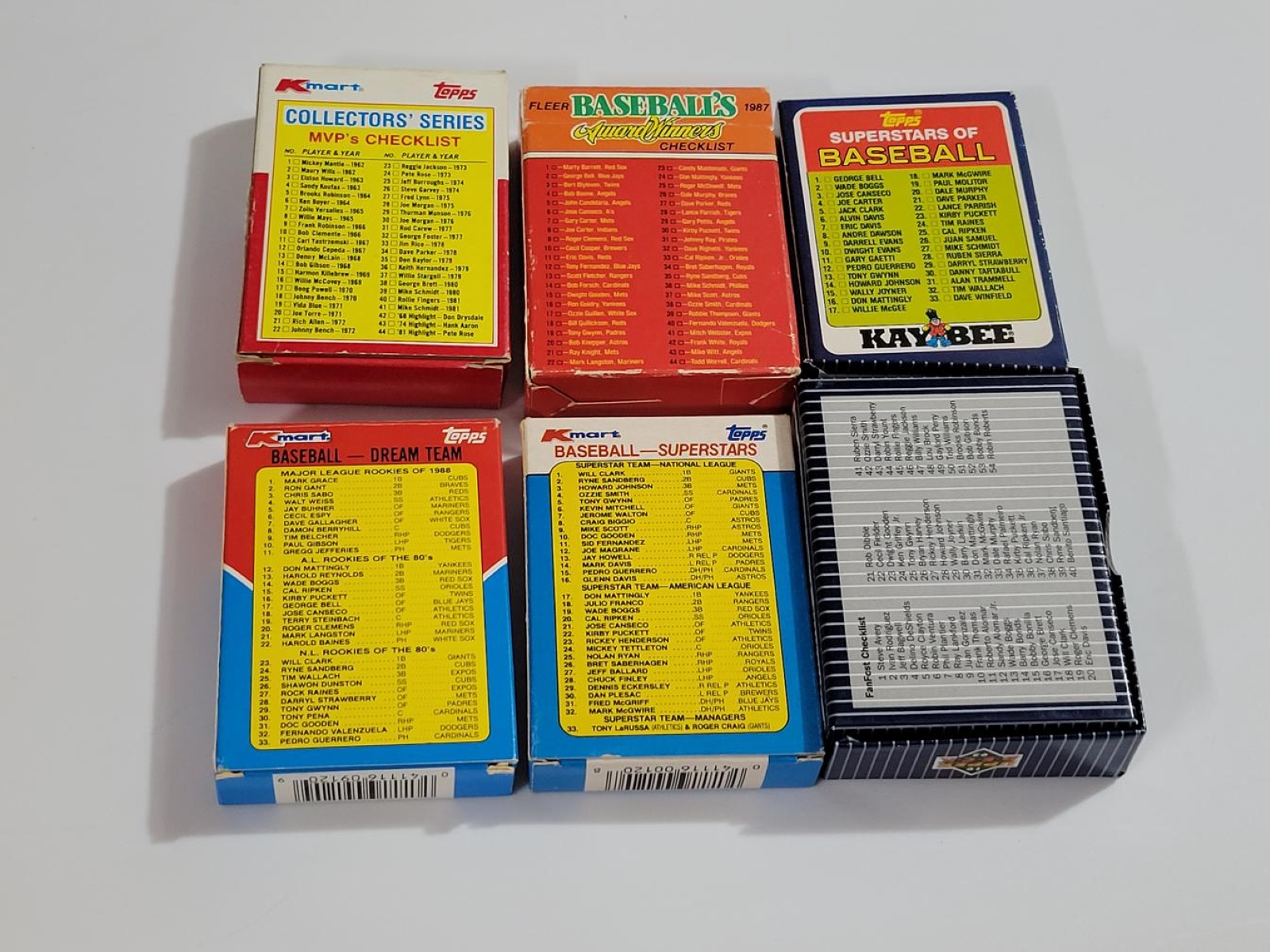 Lot of (6) Oddball Baseball Card Sets