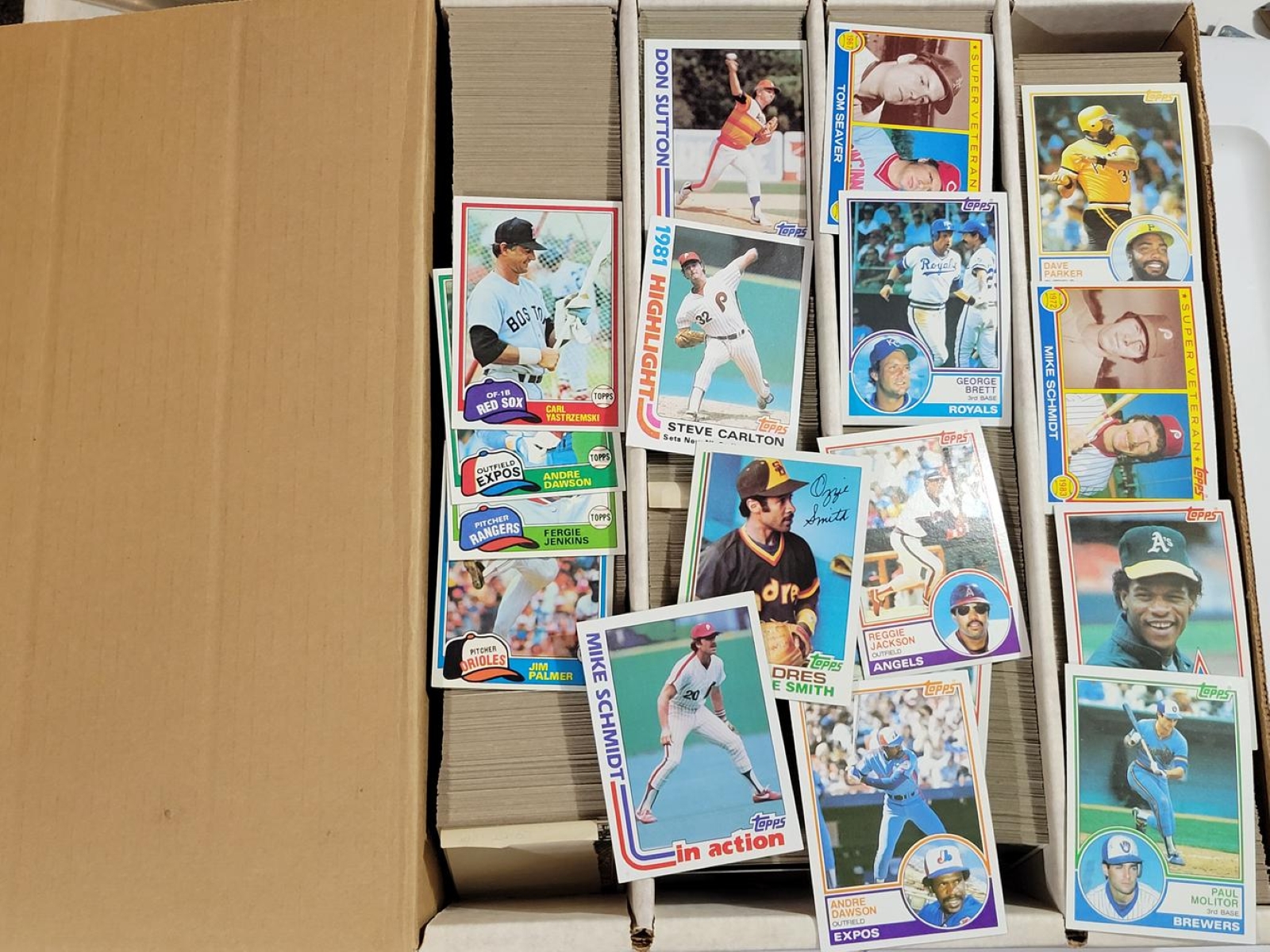 3200 Ct. Box of Early Eighties Topps Baseball