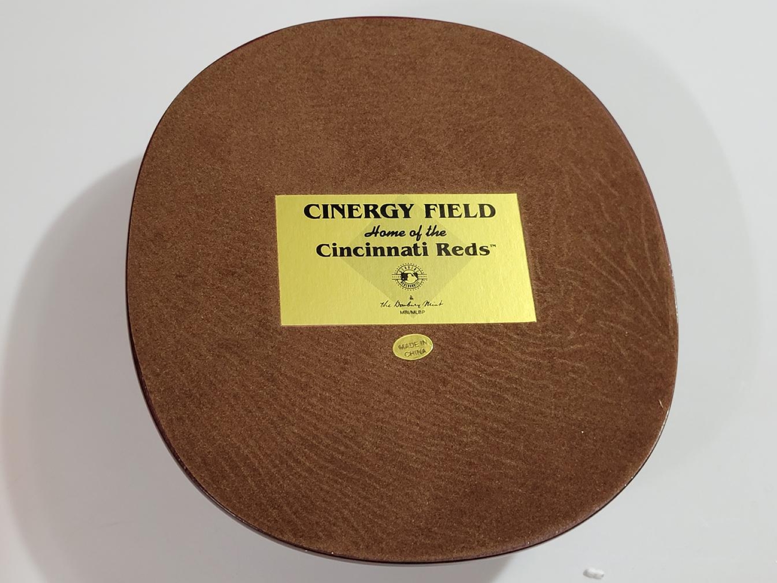 Danbury Mint Cinergy Field Stadium Replica (Riverfront Stadium) - With original styrofoam