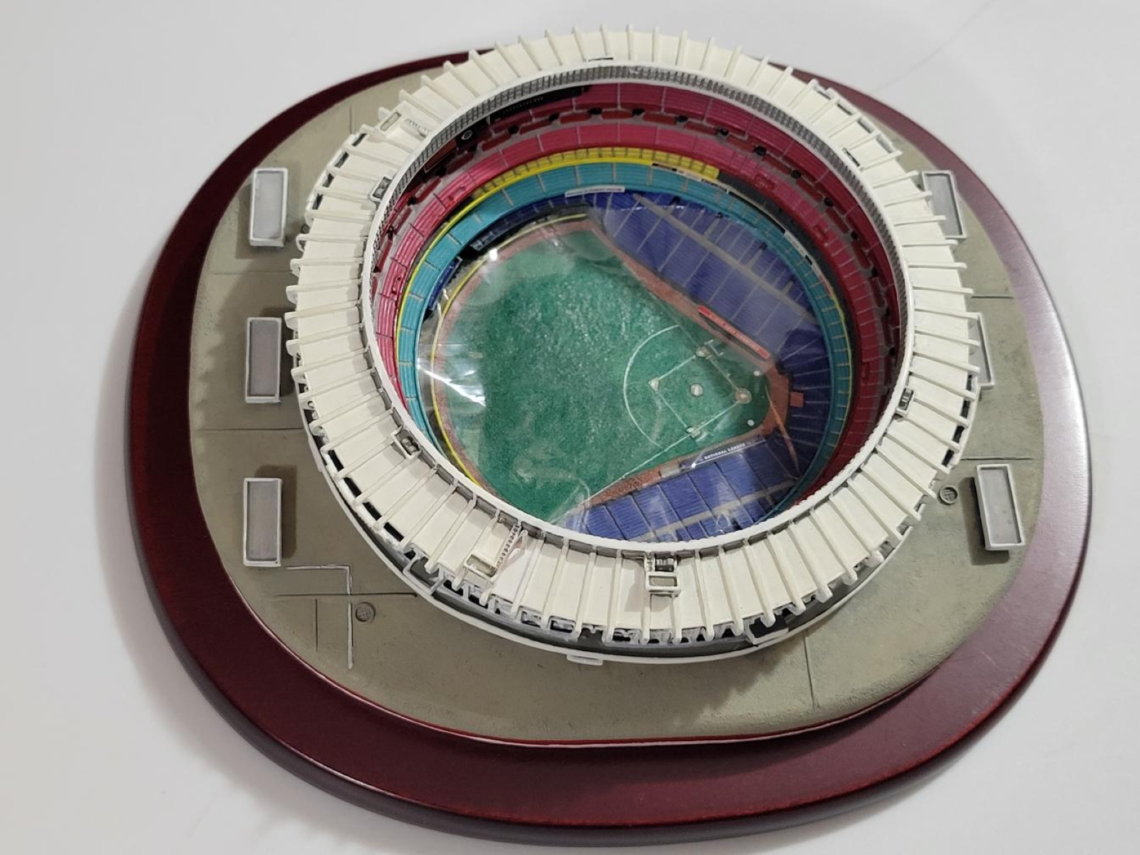 Danbury Mint Cinergy Field Stadium Replica (Riverfront Stadium) - With original styrofoam