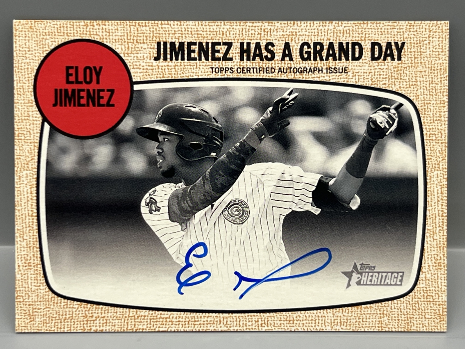 2017 Topps Heritage Eloy Jimenez Prospect/RC Auto #01/30