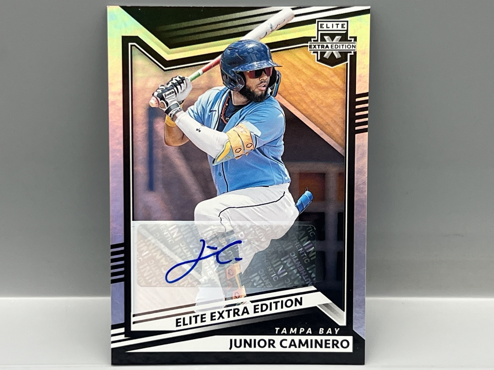 2022 Panini Elite Extra Edition Junior Caminero Prospect/RC Auto #164