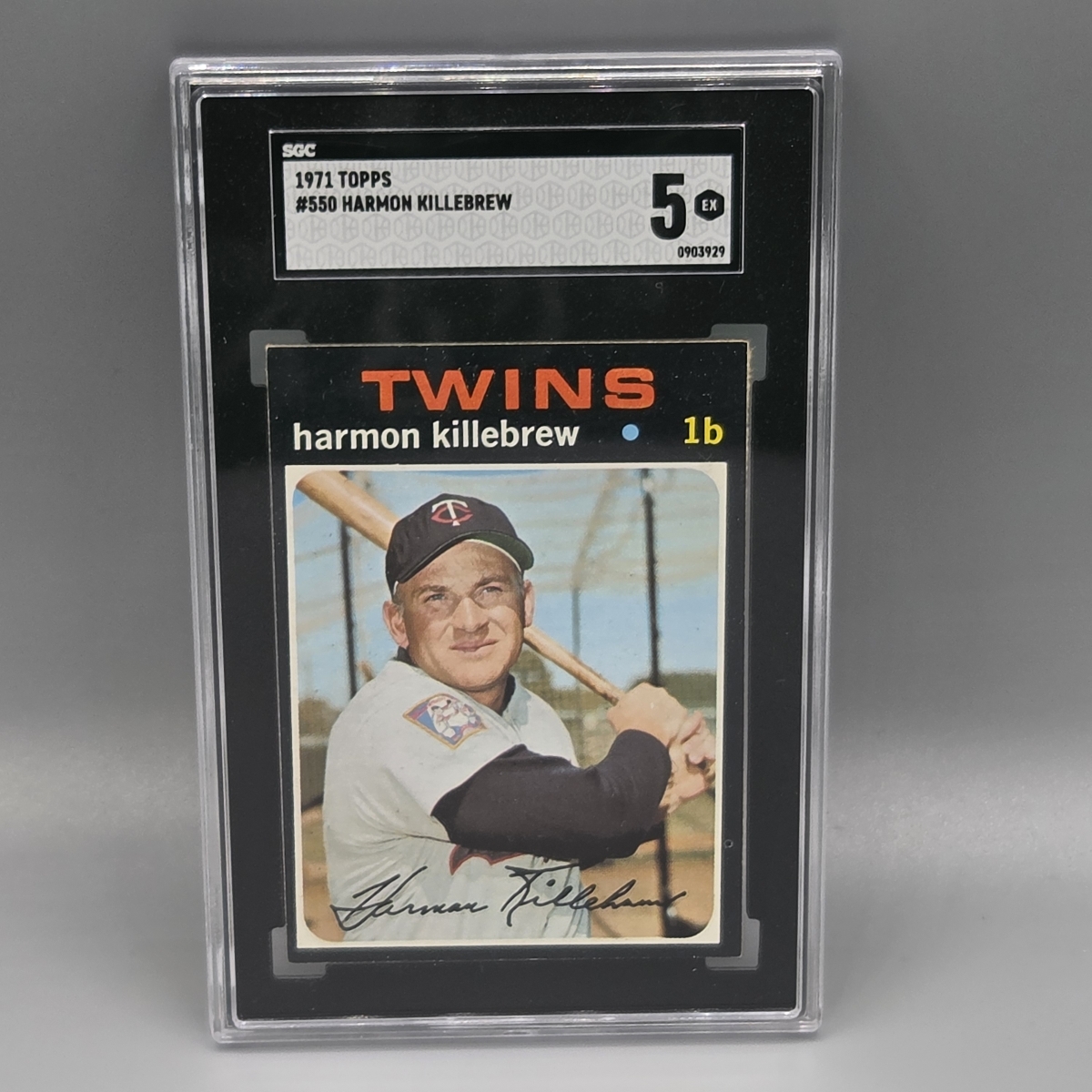 1971 Topps Harmon Killebrew #550 SGC 5 HOF