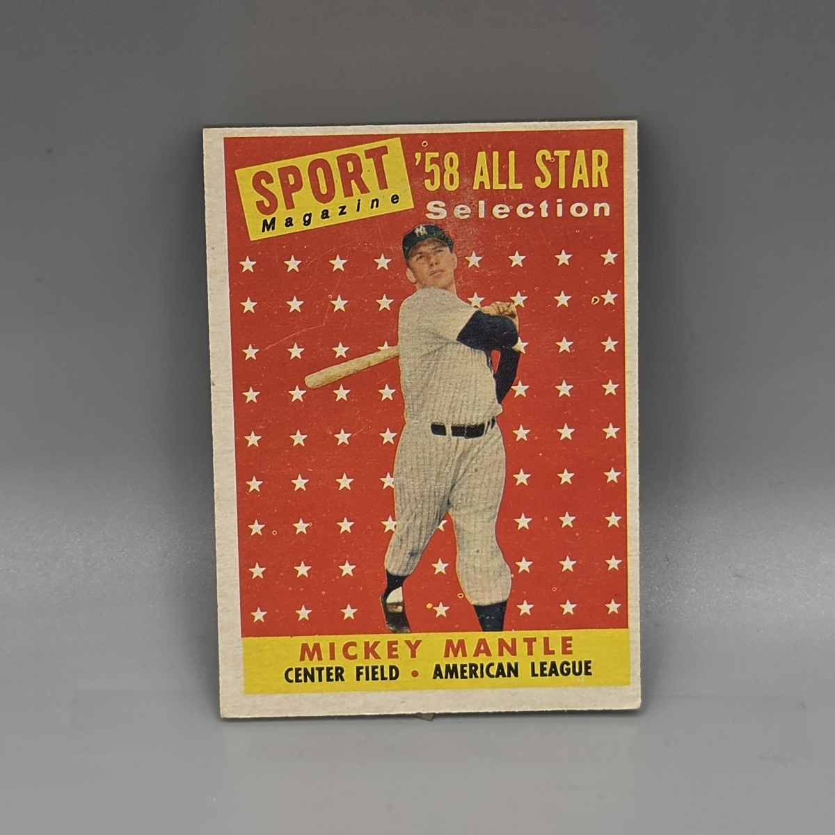 1958 Topps Mickey Mantle #487 HOF