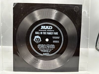 1973 E.C. Publications MAD Magazine Gall in the Family Fare 33 1/3 RPM Flexi-Disc Record - 
