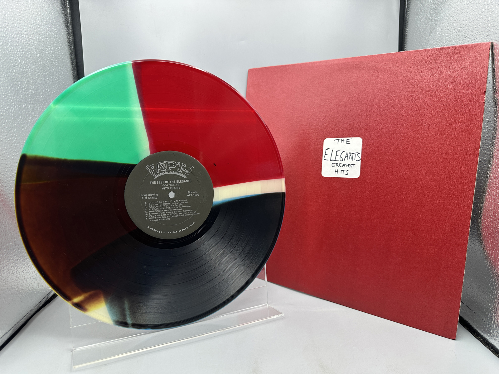 Unknown Release Date APT Records The Elegants Featuring Vito Picone The Best of The Elegants Multi-Colored Vinyl Album - APT-1000