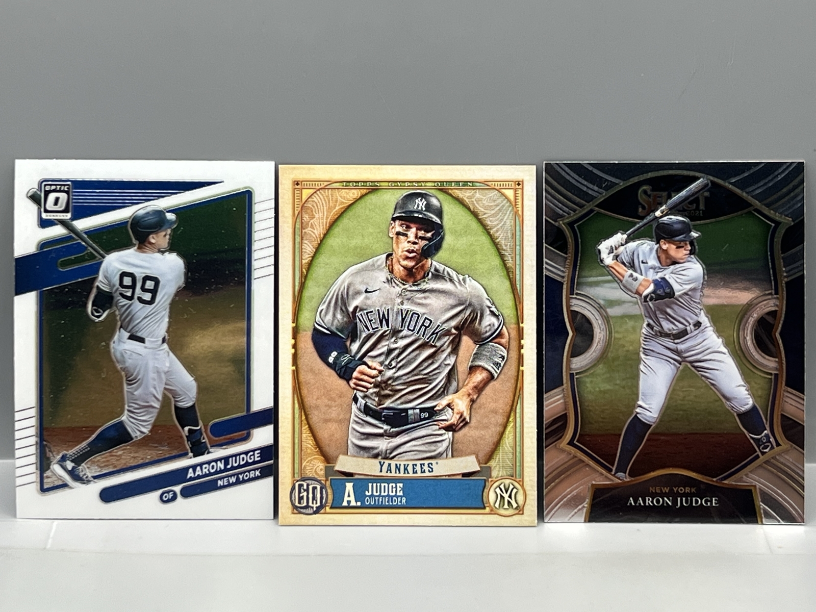 (3) Aaron Judge Baseball Cards