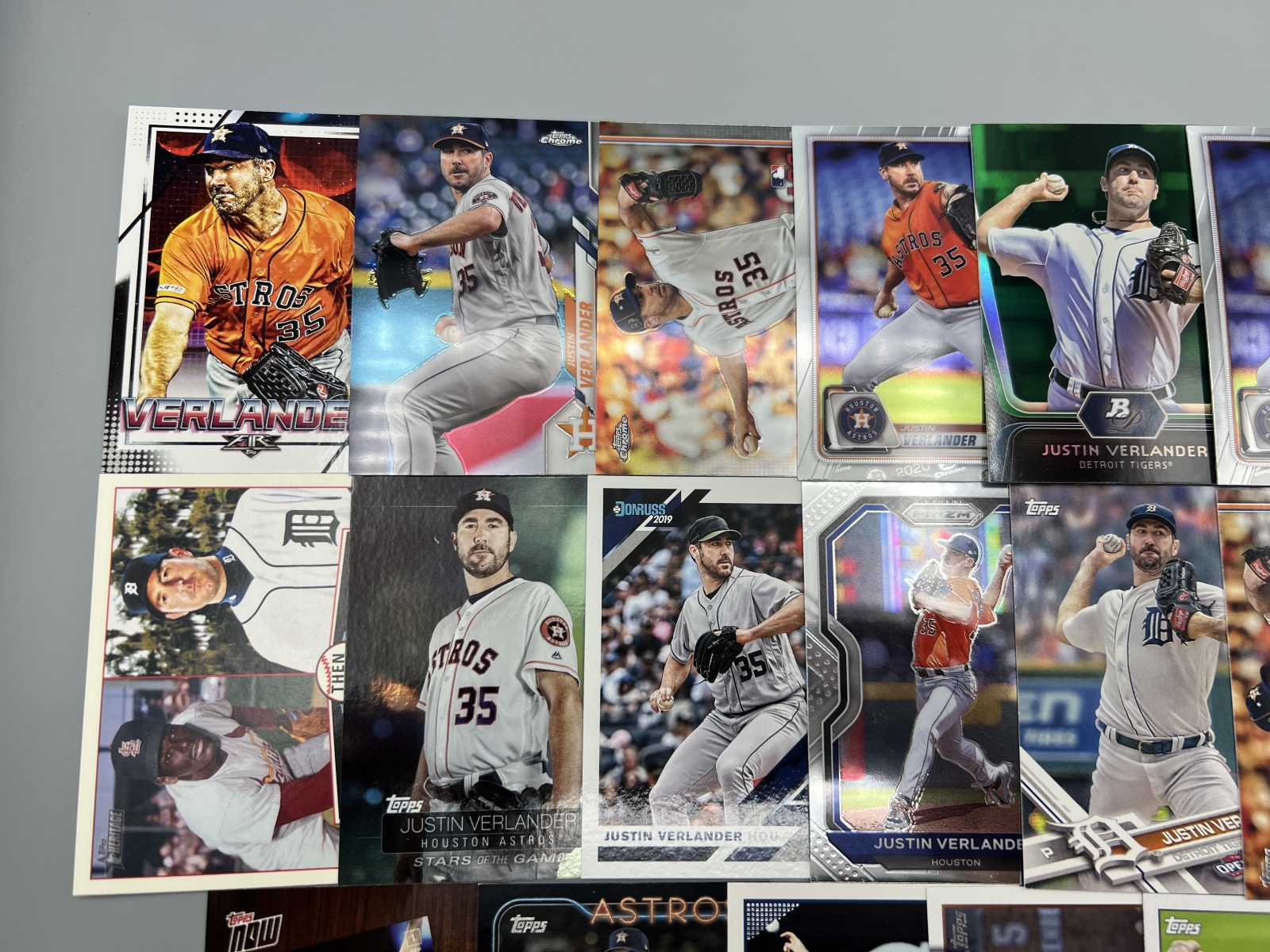 (20) Justin Verlander Baseball Cards