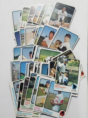1973 Topps Baseball 50 Card Lot w/ 3 High Numbers - Varying Conditions