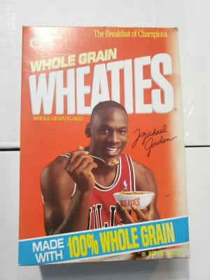Michael Jordan Wheaties Box Series 73. Fading on Right Side