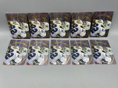 Lot of (10) 1994 Action Packed Emmitt Smith Prototype Cards - Varying Conditions