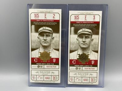 Nick Senzel MLB Debut & First MLB Hit Game Ticket Lot of 2. Nick Senzel MLB Debut &amp; First 