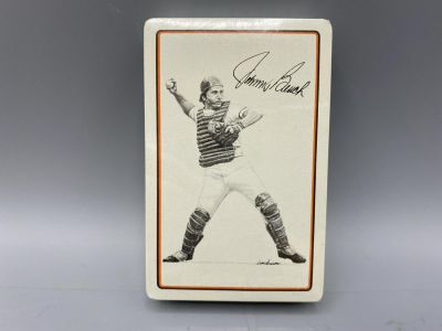 1977 Allen Landsman Sportsdeck Sealed Playing Cards - Johnny Bench