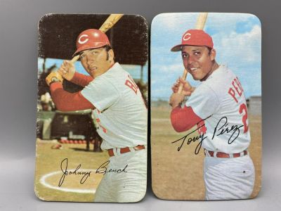 1971 Topps Super Johnny Bench #32 & Tony Perez #6. 1971 Topps Super Johnny Bench #32 &amp; Tony 