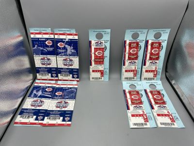2012 Cincinnati Reds Postseason Tickets - Divisional Series Game 3 & 4 and Other Phantom Tickets. 