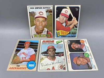 Topps Buyback Stamped Vintage Cards - Lot of 5 - Varying Conditions - Johnny Bench