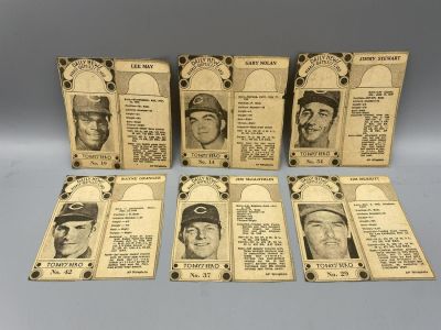 1970 Dayton Daily News Bubble Gumless Vintage Cards - Lot of 6 - Varying Conditions