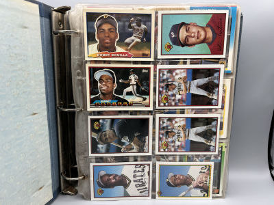 Binder Full of Assorted Baseball Cards From Many Different Years - Varying Conditions
