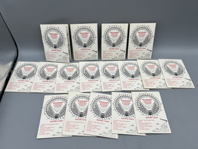 Lot of (17) 1977 Cincinnati Reds Schedules