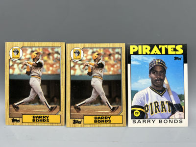 1987 Topps Barry Bonds RC's #320 & 1986 Topps Traded Barry Bonds RC #11T