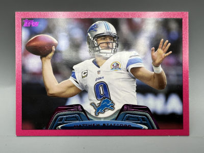2013 Topps Football Matthew Stafford Pink Parallel #238/399